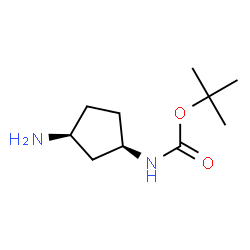 tert-Butyl (cis-3-aminocyclopentyl)carbamate Structure