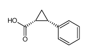 顺式-2-苯基环丙烷-1-羧酸结构式