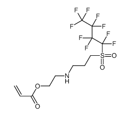 2-[3-(1,1,2,2,3,3,4,4,4-nonafluorobutylsulfonyl)propylamino]ethyl prop-2-enoate结构式