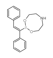 CIS-STILBENEBORONIC ACID DIETHANOLAMINE ESTER structure