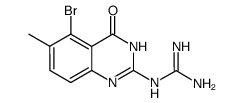 2-guanidino-5-bromo-3,4-dihydro-6-methylquinazolin-4-one结构式