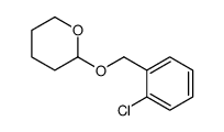 2-[(2-chlorophenyl)methoxy]oxane结构式