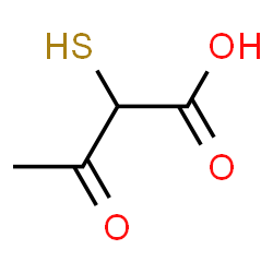 Butanoic acid, 2-mercapto-3-oxo- (9CI) Structure