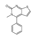 3-methyl-4-phenyl-3H-thieno[2,3-d]pyrimidin-2-one结构式