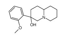 (3R,9aR)-3-(2-methoxyphenyl)-1,2,4,6,7,8,9,9a-octahydroquinolizin-3-ol结构式