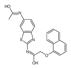 N-(6-acetamido-1,3-benzothiazol-2-yl)-2-naphthalen-1-yloxyacetamide Structure