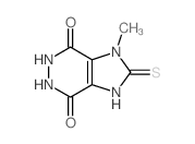 1-Methyl-2-mercapto-4,7-dihydroxy-1,3,5,6-tetrazaindene picture