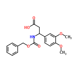 3-{[(Benzyloxy)carbonyl]amino}-3-(3,4-dimethoxyphenyl)propanoic acid Structure