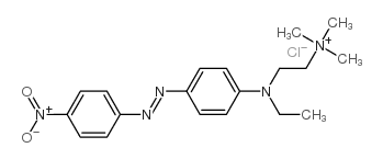 [2-[ethyl[4-[(4-nitrophenyl)azo]phenyl]amino]ethyl]trimethylammonium chloride Structure