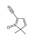 5,5-dimethyl-1-oxidopyrrol-1-ium-2-carbonitrile结构式