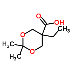 5-Ethyl-2,2-dimethyl-1,3-dioxane-5-carboxylic acid Structure