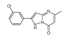 2-(3-chlorophenyl)-5-methyl-1H-pyrazolo[1,5-a]pyrimidin-7-one结构式