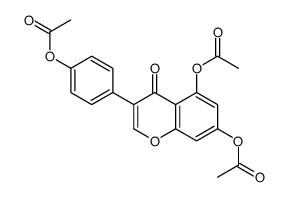 [4-(5,7-diacetyloxy-4-oxochromen-3-yl)phenyl] acetate结构式