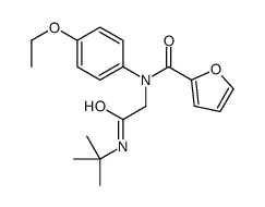 2-Furancarboxamide,N-[2-[(1,1-dimethylethyl)amino]-2-oxoethyl]-N-(4-ethoxyphenyl)-(9CI) Structure