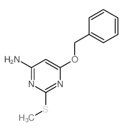 4-Pyrimidinamine,2-(methylthio)-6-(phenylmethoxy)- structure