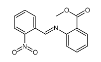 methyl 2-[(2-nitrophenyl)methylideneamino]benzoate结构式