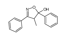 4-methyl-3,5-diphenyl-4H-1,2-oxazol-5-ol结构式