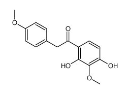 1-(2,4-dihydroxy-3-methoxyphenyl)-2-(4-methoxyphenyl)ethanone Structure