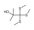 2-methyl-1,1,1-tris(methylsulfanyl)propan-2-ol Structure