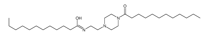 N-[2-(4-dodecanoylpiperazin-1-yl)ethyl]dodecanamide结构式