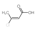 trans-3-Chlorocrotonic acid structure