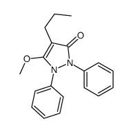 5-methoxy-1,2-diphenyl-4-propylpyrazol-3-one Structure