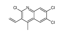 2,6,7-trichloro-3-ethenyl-4-methylquinoline Structure