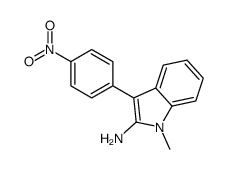 1-methyl-3-(4-nitrophenyl)indol-2-amine Structure