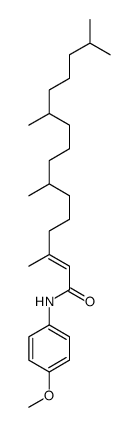 N-(4-methoxyphenyl)-3,7,11,15-tetramethylhexadec-2-enamide Structure