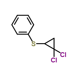 2,2-DICHLOROCYCLOPROPYL PHENYL SULFIDE structure