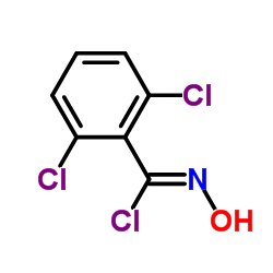 2,6-DICHLORO-N-HYDROXYBENZENECARBOXIMIDOYL CHLORIDE Structure