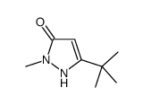 5-tert-butyl-2-methyl-1H-pyrazol-3-one Structure