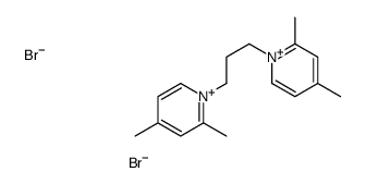 1-[3-(2,4-dimethylpyridin-1-ium-1-yl)propyl]-2,4-dimethylpyridin-1-ium,dibromide Structure