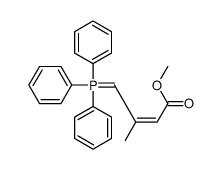 methyl 3-methyl-4-(triphenyl-λ5-phosphanylidene)but-2-enoate结构式