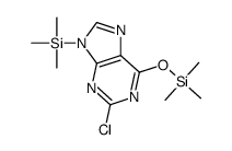 (2-chloro-6-trimethylsilyloxypurin-9-yl)-trimethylsilane结构式