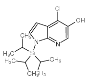 4-CHLORO-1-(TRIISOPROPYLSILYL)-1H-PYRROLO[2,3-B]PYRIDIN-5-OL structure