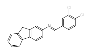 9H-Fluoren-2-amine,N-[(3,4-dichlorophenyl)methylene]- picture