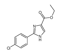 2-(4-CHLORO-PHENYL)-1H-IMIDAZOLE-4-CARBOXYLIC ACID ETHYL ESTER Structure