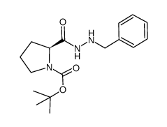 N'-benzyl-Boc-L-proline hydrazide Structure