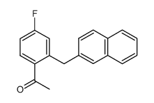 1-(4-fluoro-2-(naphthalen-2-ylmethyl)phenyl)ethan-1-one结构式