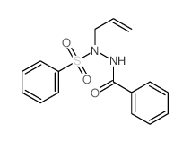 N-(benzenesulfonyl)-N-prop-2-enyl-benzohydrazide结构式