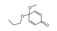 4-methoxy-4-propoxycyclohexa-2,5-dien-1-one结构式