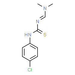 N-(4-CHLOROPHENYL)-N'-[(DIMETHYLAMINO)METHYLENE]THIOUREA structure