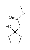 1-Hydroxycyclopentylacetic acid methyl ester Structure