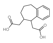 2-[2-(carboxymethyl)-3-bicyclo[5.4.0]undeca-7,9,11-trienyl]acetic acid structure