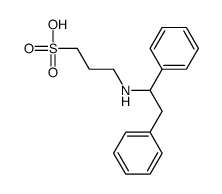 3-(1,2-diphenylethylamino)propane-1-sulfonic acid结构式