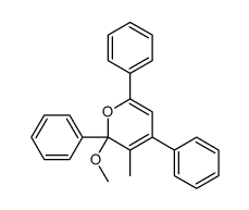 2-methoxy-3-methyl-2,4,6-triphenylpyran结构式