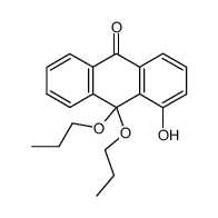 4-hydroxy-10,10-dipropoxyanthracen-9(10H)-one结构式