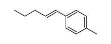 (E)-1-(4-methylphenyl)-1-pentene Structure