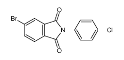 5-bromo-2-(4-chlorophenyl)isoindole-1,3-dione Structure